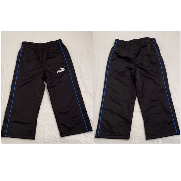 Puma blue jacket and black pants tracksuit set 2T - Picture 4 of 15